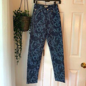 FIORRUCI DENIM JEANS LOGO PRINT - LIKE NEW CONDITION size 25